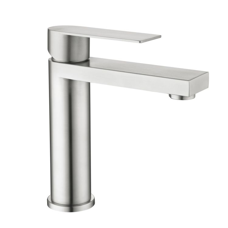 Змішувач для раковини низький Lidz Nexus 001F (k35) LDNEX001FNKS49184 Nickel - 1