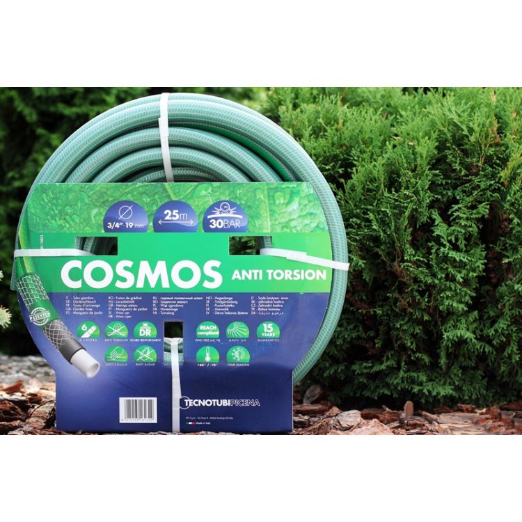 Шланг Tecnotubi Cosmos садовий для поливу діаметр 3/4 дюйма, довжина 25 м (CS 3/4 25) - 2