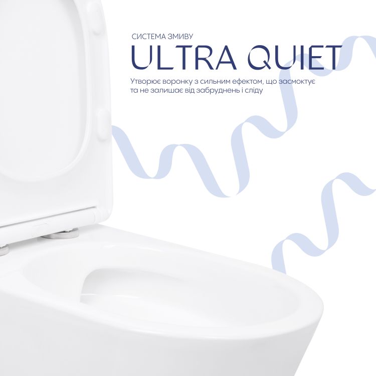 Унітаз підлоговий Qtap Arvin Ultra Quiet 630×350×795 мм з сидінням Soft-close, White QTARV27W49259 - 5