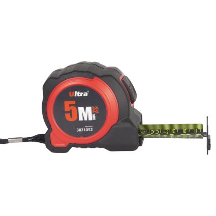 Рулетка магнитная обрезиненная QuickTape нейлоновое покрытие двустороннее полотно/зацеп автостоп 5м×32мм ULTRA (3821052) - 2