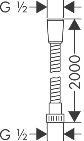 Душовий шланг Hansgrohe Metaflex 28264000 - 2