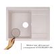 Кухонна мийка Lidz 650x500/200 COL-06 (LIDZCOL06650500200) - 3