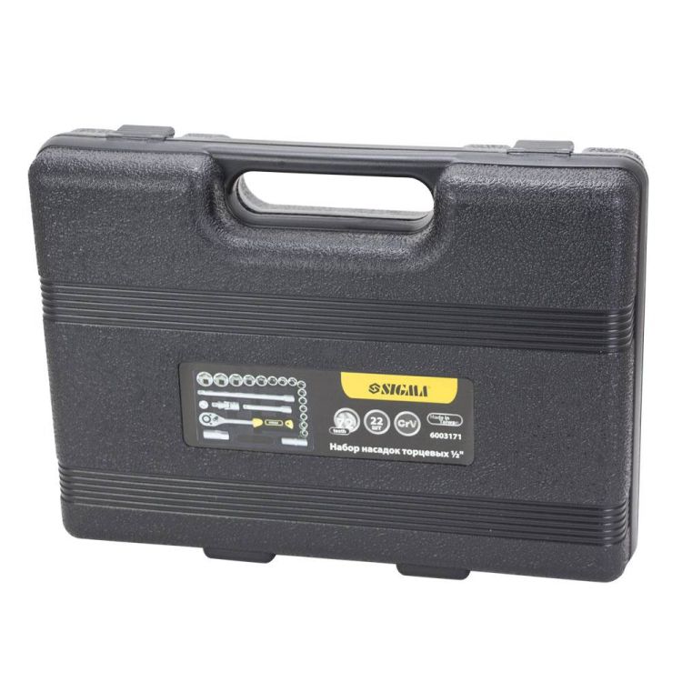Набор насадок торцевых 1/2&amp;quot; 22шт CrV Taiwan Sigma (6003171) - 5