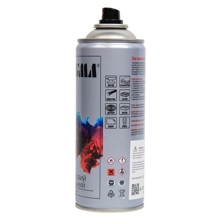 Лак аэрозольный акриловый 400мл прозрачный глянец SIGMA (2737611) - 3