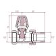 Кран радіаторний Icma 1/2&amp;quot; з антипротечкой прямій без ручки №815+940 - 2