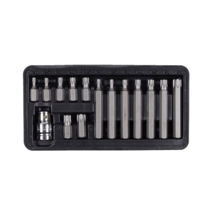 Набір біт TORX 1/2&amp;quot; 15шт S2 (пласт кейс) ULTRA (4013512) - 1