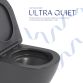 Унітаз підвісний Qtap Robin Ultra Quiet 520×365×340 мм, Anthracite, з сидінням Slim Duroplast / Soft-close / Quick Release QTROB26AN48995 - 5