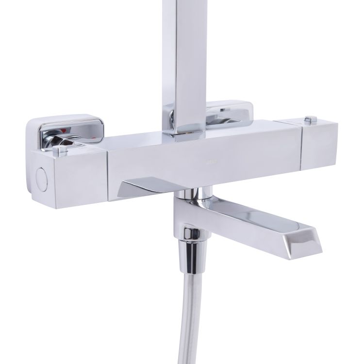 Душова система універсальна Qtap Sloup термостатична на три споживача (з виливом) QTSLO51103OC48217 Chrome - 3