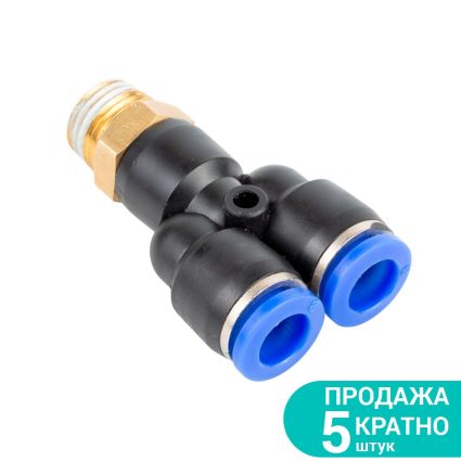 Штуцер цанговий (Y-подібний) Ø12*12*12мм МТ 1/2&amp;quot; Sigma (7027911) - 1