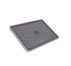Стельова лійка Qtap (305x210x40) для душової системи Presto Chrome QTPRE30521040CRM50581
