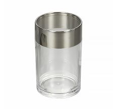WARSAW стакан отдельностоящий, поликарбонат, нержавеющая сталь, сатин