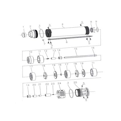 Насос глубинный центробежный Ø80 0.55кВт 85(32)м 45(30)л/мин 40м каб.777403 (Dongyin) Aquatica - 6