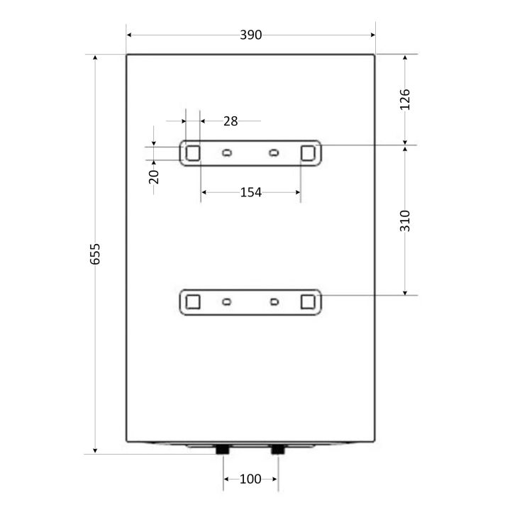 Водонагрівач електричний Aquatronic 50 л універсальний, мокрий ТЕН 1,5 кВт Round W503815 B4 - 2