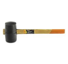 Киянка резиновая, 680 г, черная резина, деревянная ручка SPARTA 111555