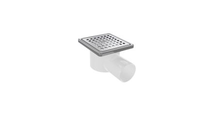Трап 10х10 боковий Nova 5057N решітка-нерж.d=50 - 1