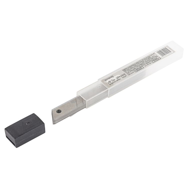 Лезвия сменные прямые 9×90×0.4мм 12 сегментов 10шт GRAD (8219095) - 4