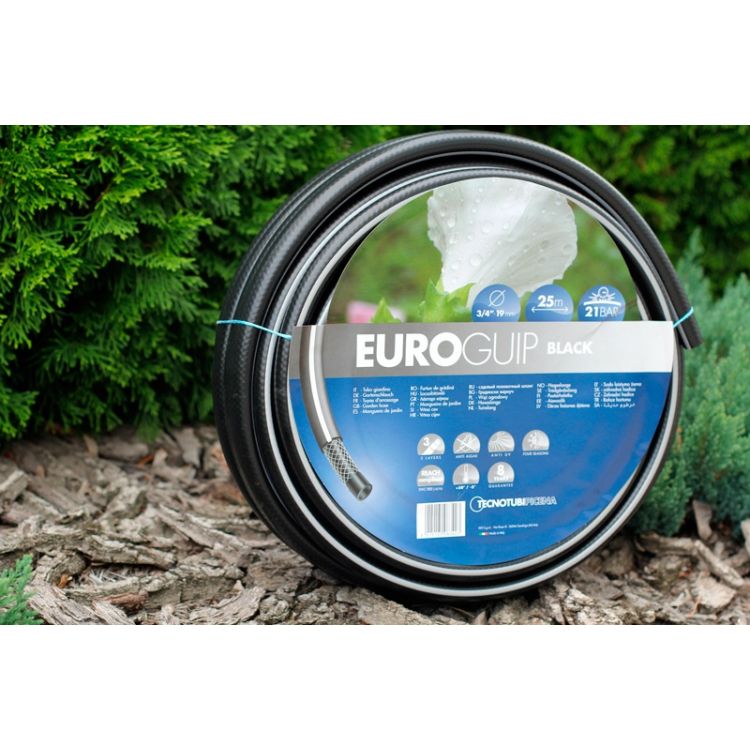 Шланг садовый Tecnotubi Euro Guip Black для полива диаметр 1 дюйм, длина 25 м (EGB 1 25) - 2