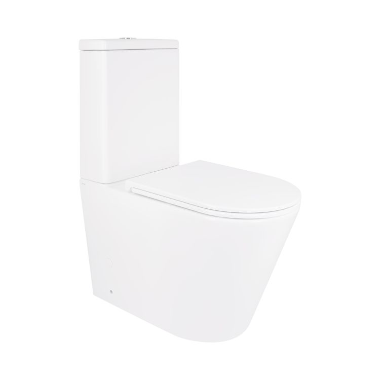 Унітаз-компакт Qtap Scorpio безободковий Ultra Quiet з сидінням Soft-close QT14226088AW - 1