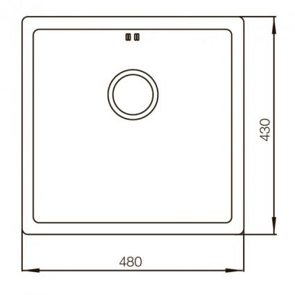 Мийка кухонна MIXXUS МХ4843-220*1.0 PVD-Black MX0557 - 2