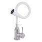 Змішувач для кухні Lidz Aria 015F31 з гнучким виливом (k35) LDARI015F31WNK36981 White/Nickel - 3