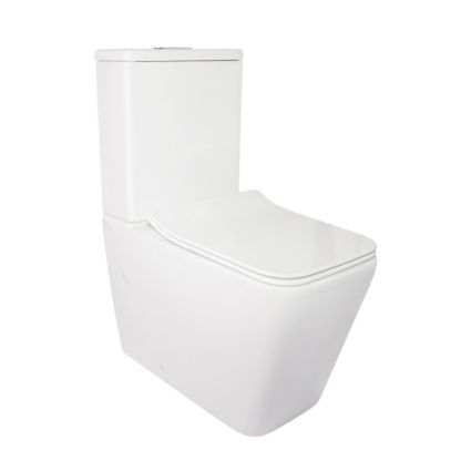 Унітаз-компакт Crow WHI 2170P безобідковий, Q-tap - 1
