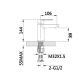 Смеситель для умывальника Latwa 001 (k35) LDLAT001WHI45423 White Lidz - 5