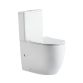 Унітаз підлоговий Qtap Robin New Ultra Quiet безобідковий з сидінням Soft-close WHITE QT13226083AW - 1