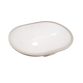 Комплект Qtap Stork: Раковина врізна овальна 560x395x195 мм White + Донний клапан PU02O - 4