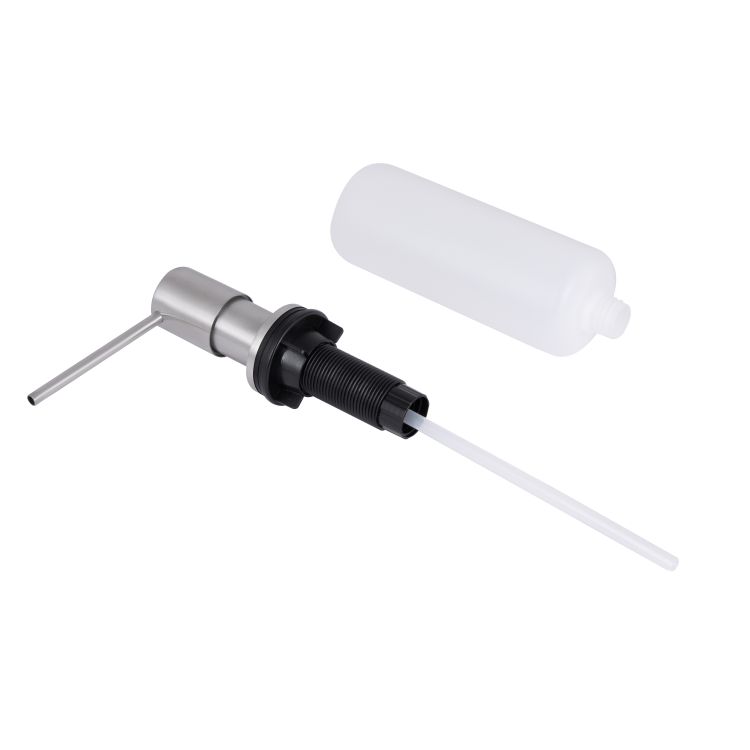 Дозатор для миючого засобу Lidz LK118 круглий Brushed Steel (LDLK118BRU46400) - 3