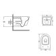 Унитаз подвесной Qtap Swan безобедочный с сиденьем Soft-close QT16335180W - 2