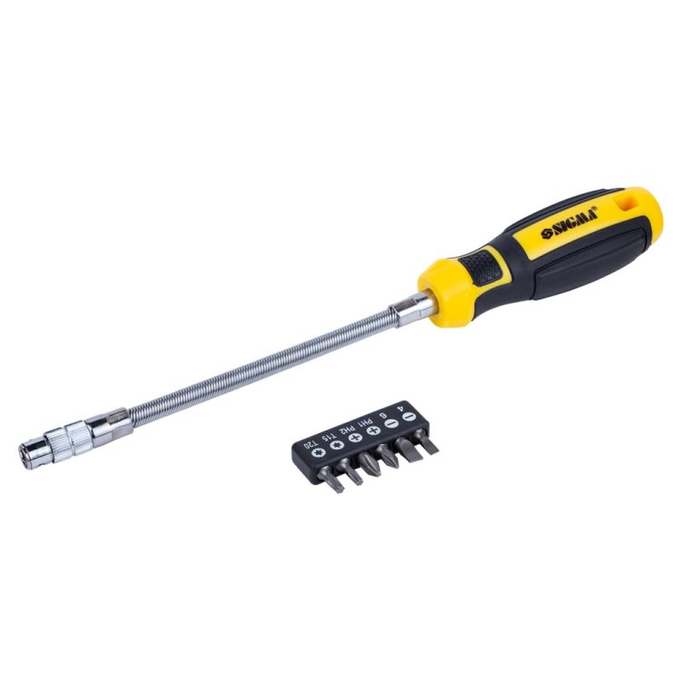 Отвертка с гибким валом + биты 6шт CrV Mega Sigma (4009721) - 2
