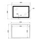 Дзеркало Lidz Kubis (KU2) 800х600 з LED-підсвічуванням Touch, з антизапотіванням, з димером, рег. яскравості LD78LF904806048446 - 2