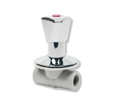 Вентиль под штукатурку Ekoplastik LUX 20 с ручкой