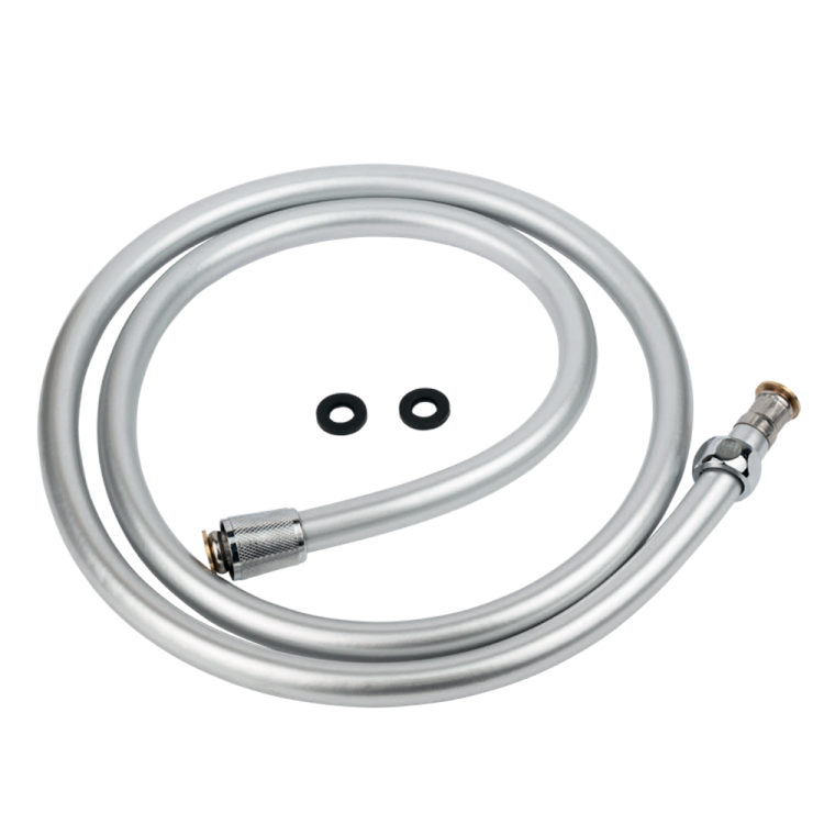 Шланг для душу 1/2&amp;quot; PVC 3-х шаровий сріблястий 150см TAU XB-0483 (9891661) - 1