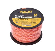 Лісочка для тріммера армований квадрат Ø3.0мм 160м котушка SIGMA (5623411)