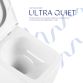 Комплект: Qtap Gemini Ultra Quiet унітаз підвісний QT2533076EUQW + Nest комплект інсталяції 4в1 (Клавіша квадратна Chrome) QT0133M425 +QT0111M06028CRM - 5