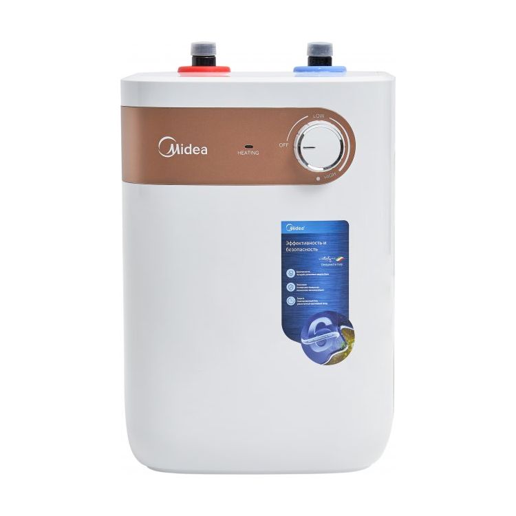 Водонагрівач електричний 5 л 2кВт мокрий тен MIDEA D06-15A(U) під мийку - 1