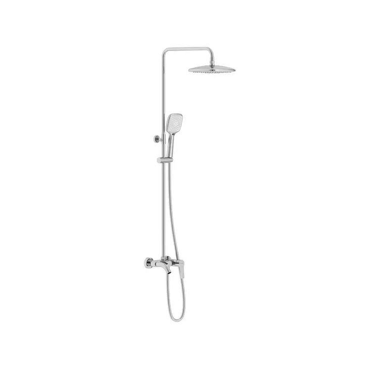 Душ.система KUCERA,220х220 ABS,лійка 3реж.,шланг 1700мм,хром t030B03401SR IMPRESE - 1