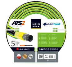Шланг садовий Cellfast Green ATS2 для поливу діаметр 3/4 дюйма, довжина 25 м (GR 3/4 25)