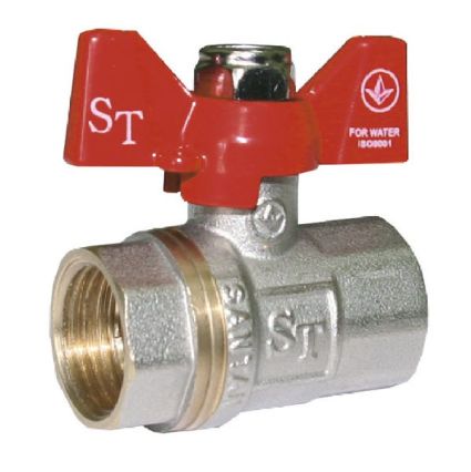 Кран кульовий SANTAN 1&amp;quot; Standard метелик внутрішня/внутрішня - 1