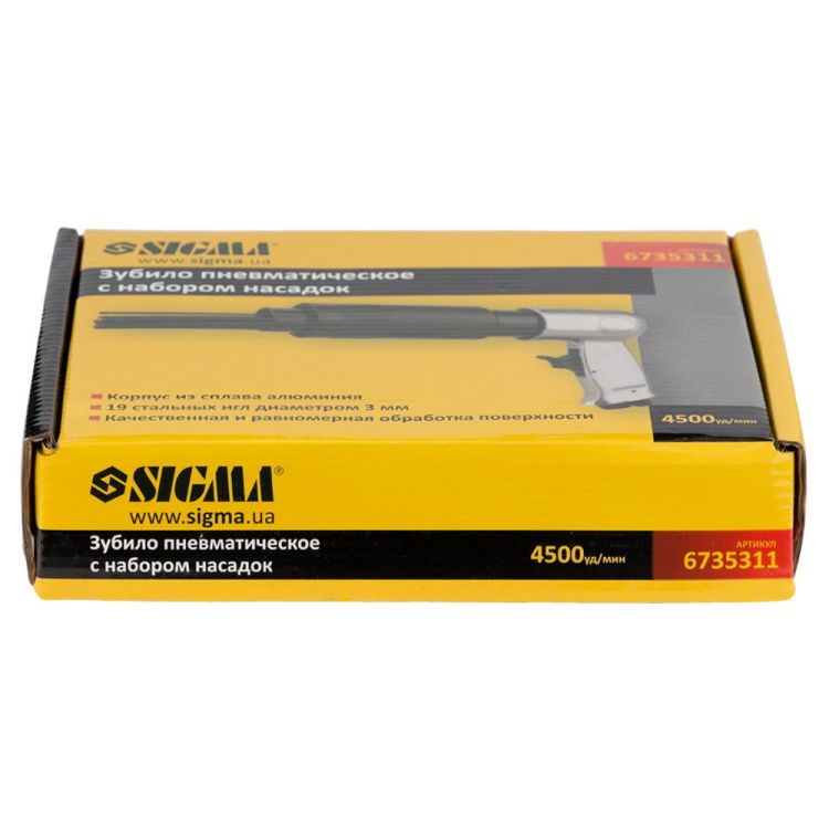 Молоток зачистной игольчатый пневматический Sigma (6735311) - 8