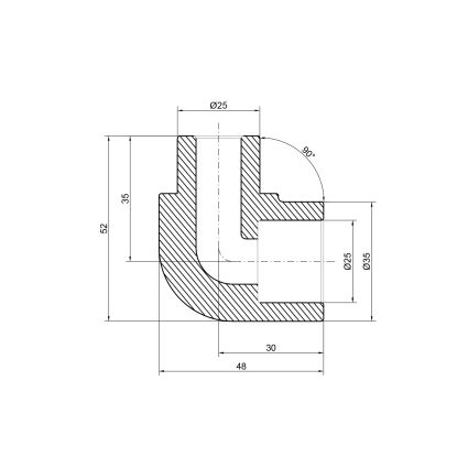 Кутник PPR Thermo Alliance 25, 90° - 2