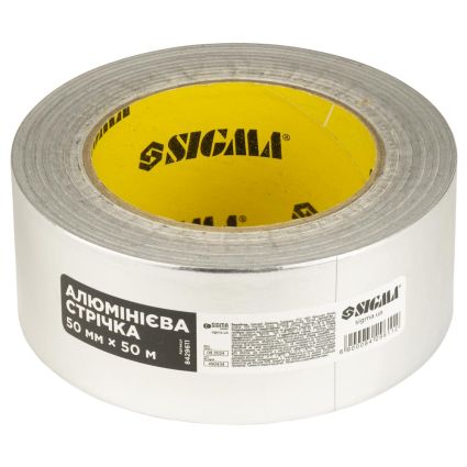 Лента алюминиевая 50мм×50м SIGMA (8429611) - 1