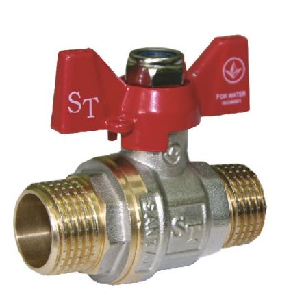 Кран кульовий SANTAN 1/2&amp;quot; Professional метелик зовнішня/зовнішня - 1