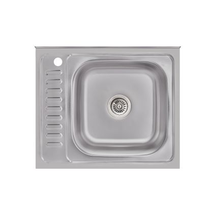 Кухонна мийка Brinex 6050-R 0,6 мм Satin (BRIN6050RSAT06) - 1
