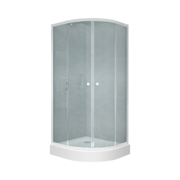Набір Q-tap душова кабіна Presto WHI1099AP5 Pear + піддон Uniarc 309915 - 1