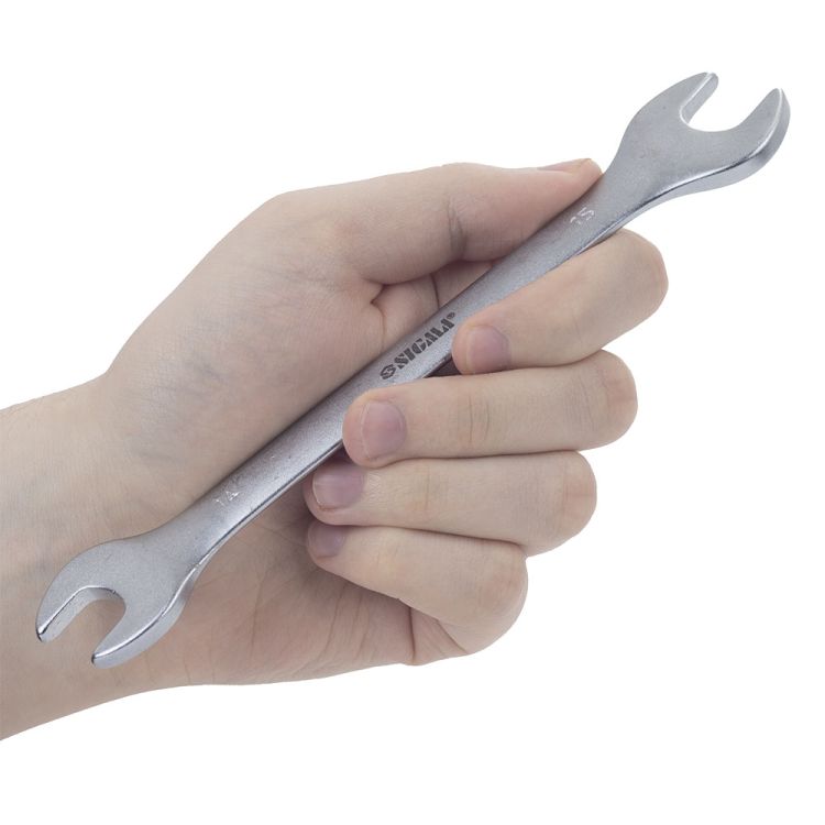 Ключ ріжковий 14*15мм CrV satine Sigma (6025721) - 4