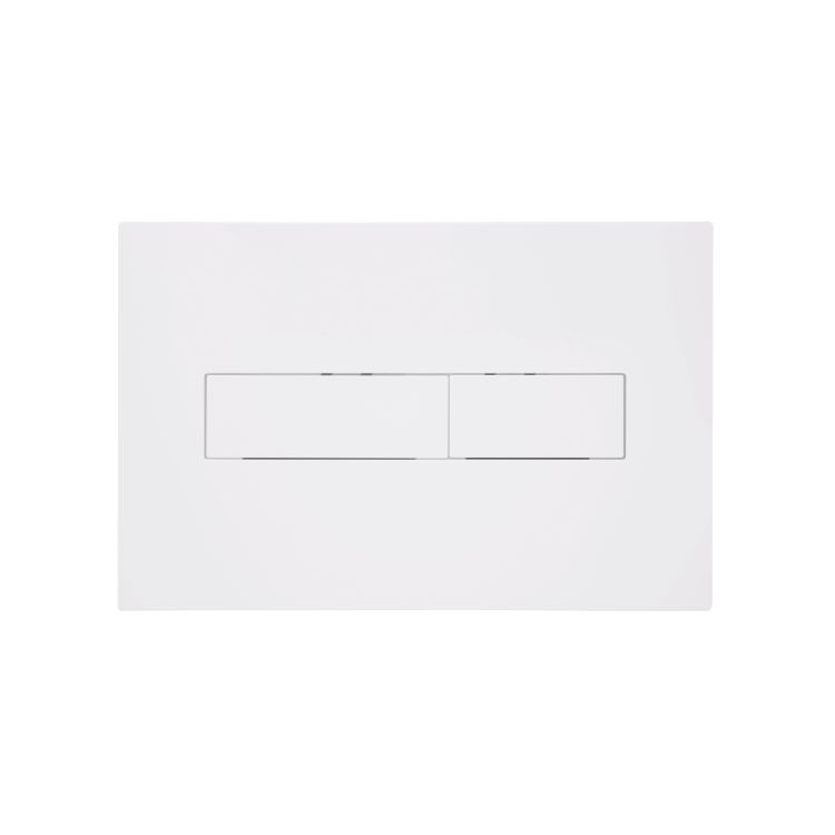 Клавіша змиву Qtap Standard 152x236x28 мм, White, лінійна QTSTD164W49471 - 1