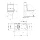 Унітаз-компакт Qtap Scorpio безободковий Ultra Quiet з сидінням Soft-close QT14226088AW - 2