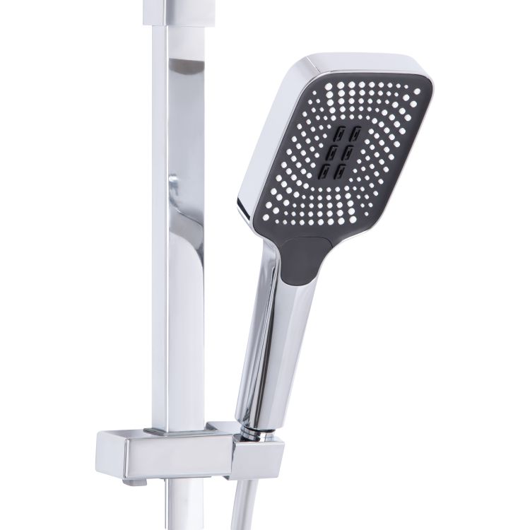 Душова система універсальна Qtap Sloup термостатична на три споживача (з виливом) QTSLO51103OC48217 Chrome - 5